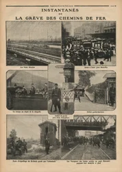 Schnappschüsse des Eisenbahnstreiks, Illustration aus 
